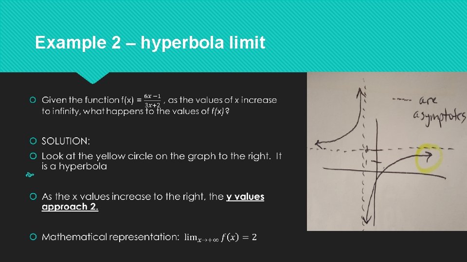 Example 2 – hyperbola limit 