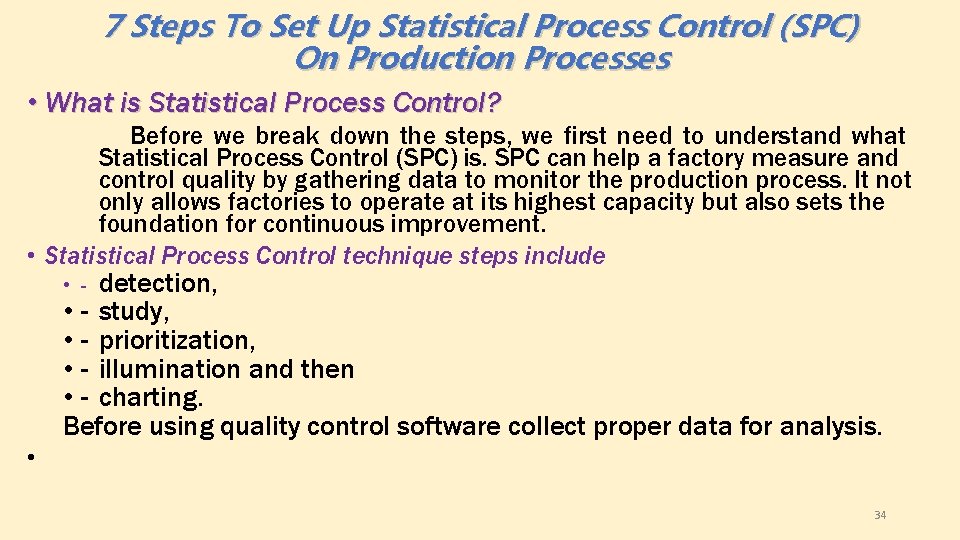 7 Steps To Set Up Statistical Process Control (SPC) On Production Processes • What