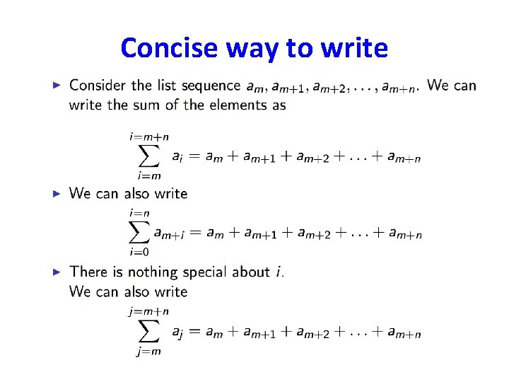 Concise way to write 