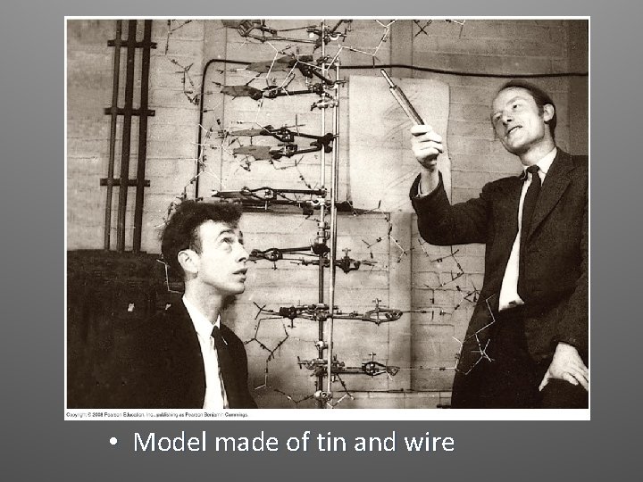  • Model made of tin and wire 