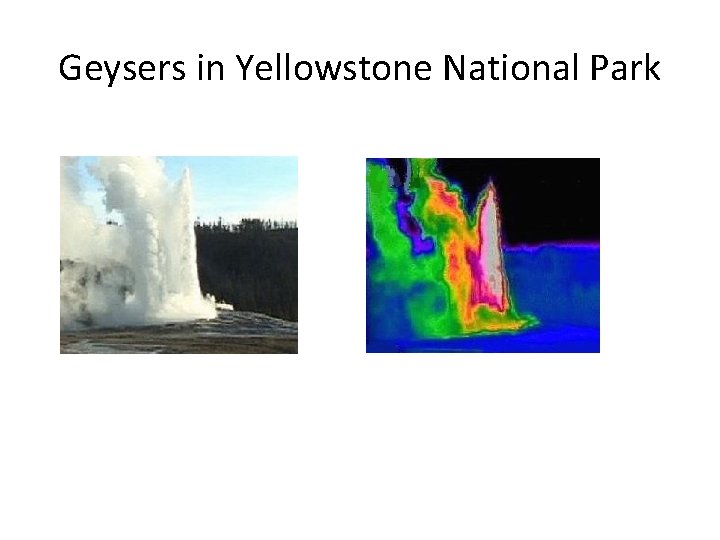 Geysers in Yellowstone National Park 