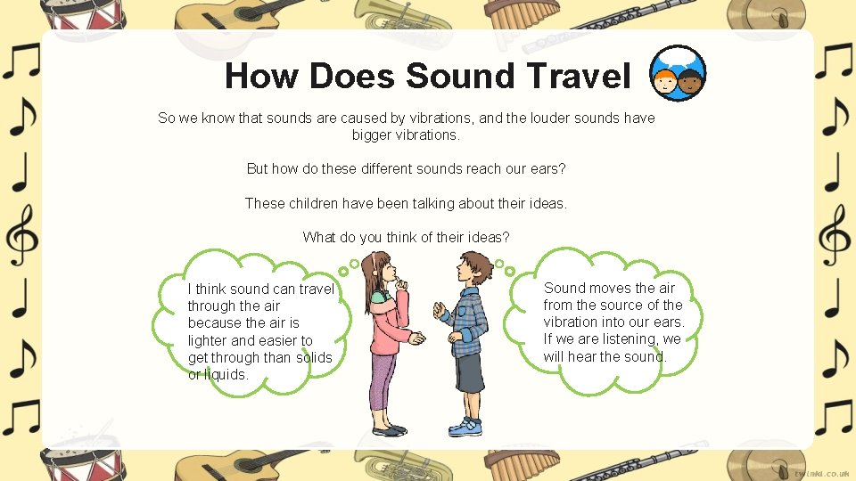 How Does Sound Travel So we know that sounds are caused by vibrations, and