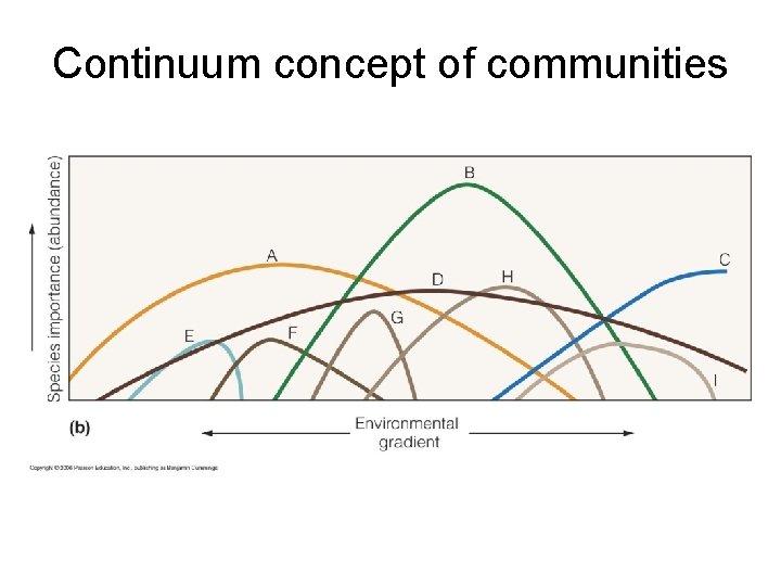Continuum concept of communities 
