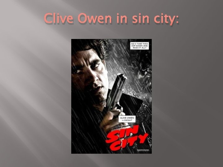 POSTMODERNISM IN FILM SIN CITY BY CIARAN KEOGH