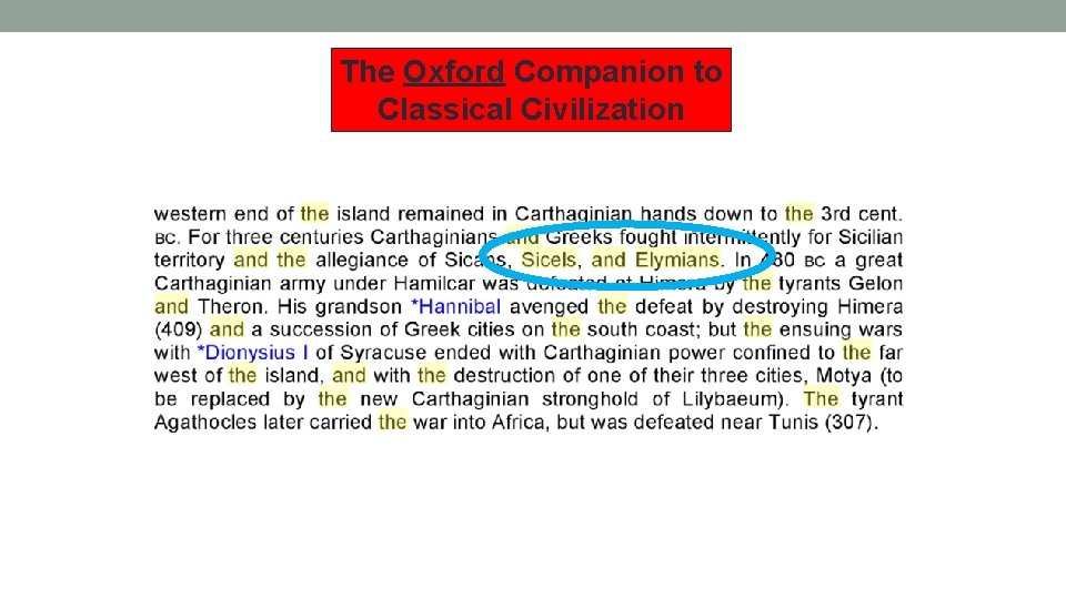 The Oxford Companion to Classical Civilization 