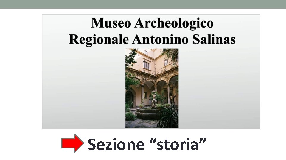 Sezione “storia” 