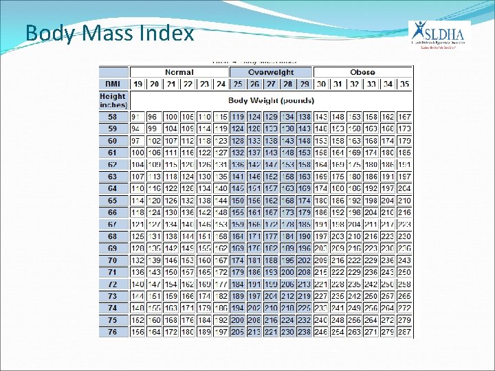 Body Mass Index 