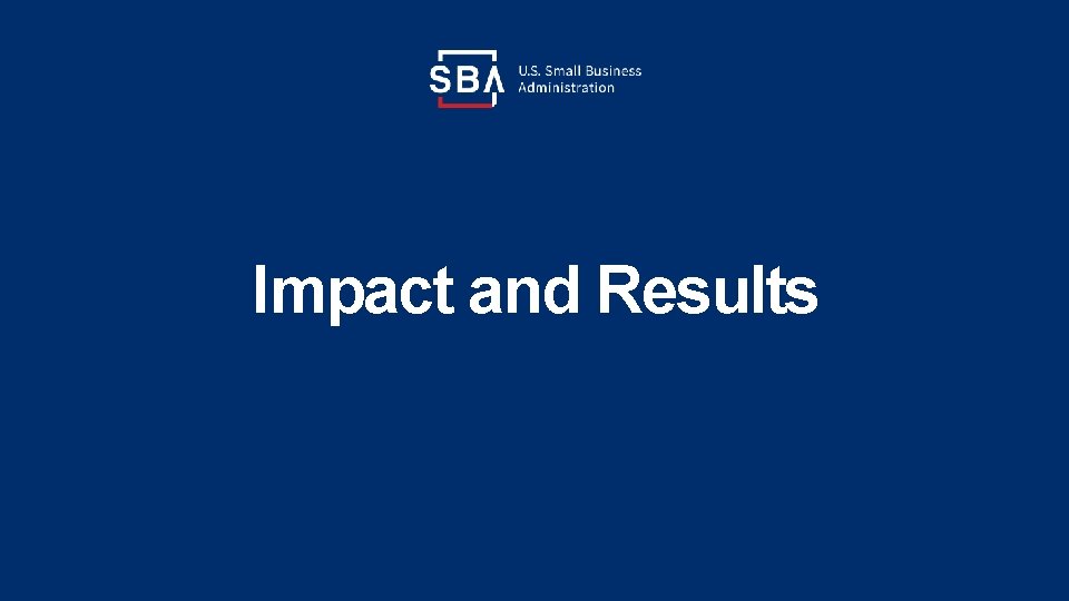 Impact and Results 
