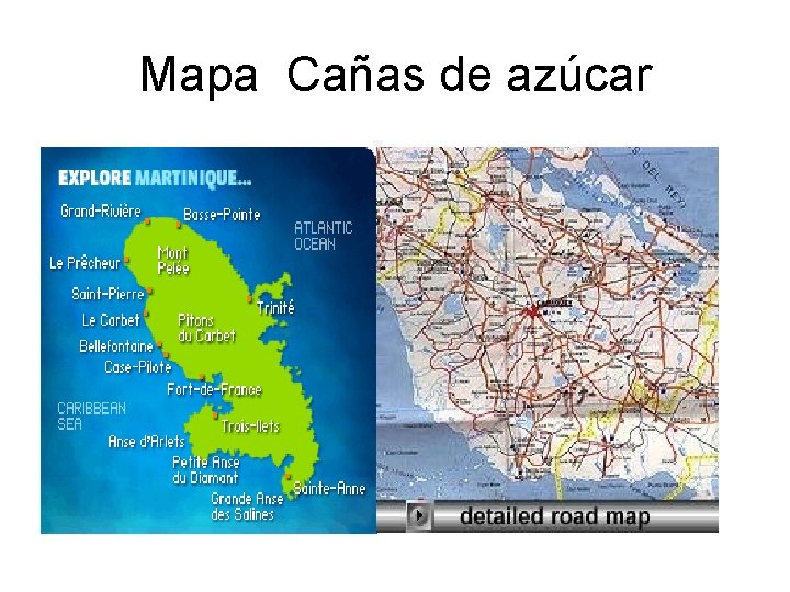 Mapa Cañas de azúcar 