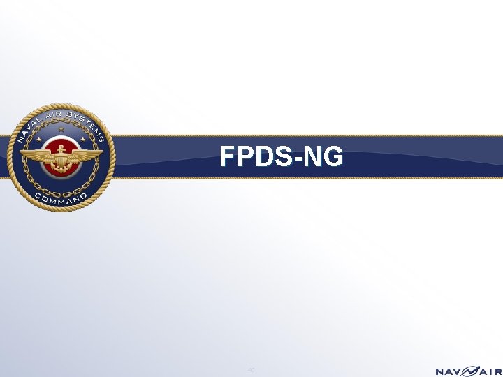 FPDS-NG 40 
