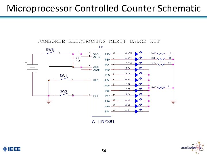Microprocessor Controlled Counter Schematic 64 