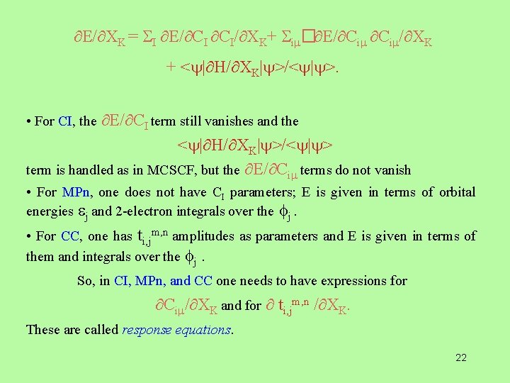  E/ XK = I E/ CI CI/ XK+ i � E/ Ci /
