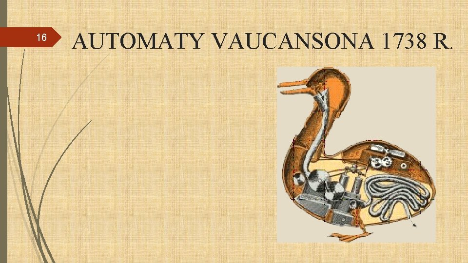 16 AUTOMATY VAUCANSONA 1738 R. 