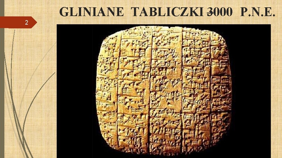 GLINIANE TABLICZKI 3000 – P. N. E. 2 