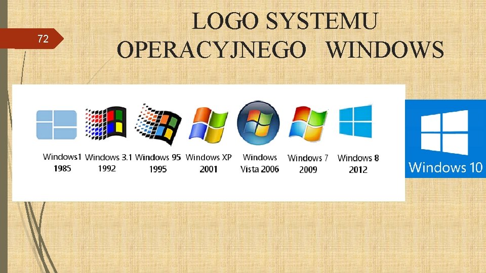 72 LOGO SYSTEMU OPERACYJNEGO WINDOWS 