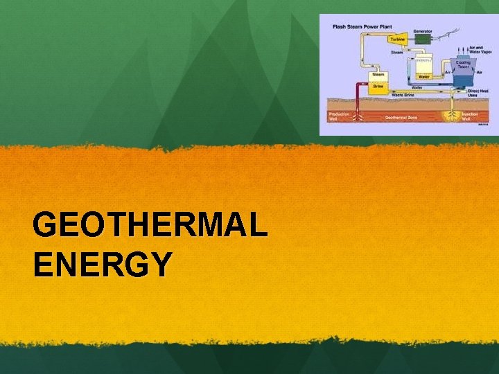 GEOTHERMAL ENERGY 