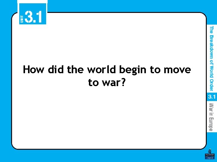 How did the world begin to move to