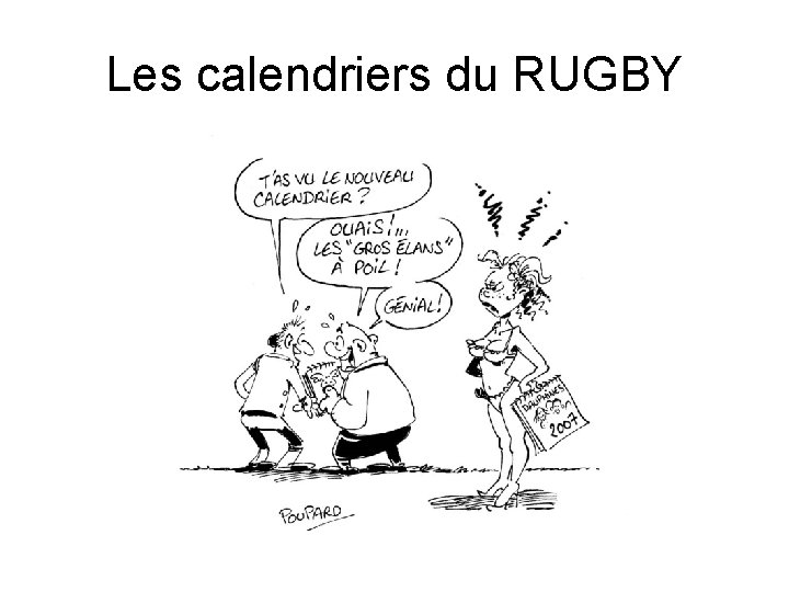 Les calendriers du RUGBY 