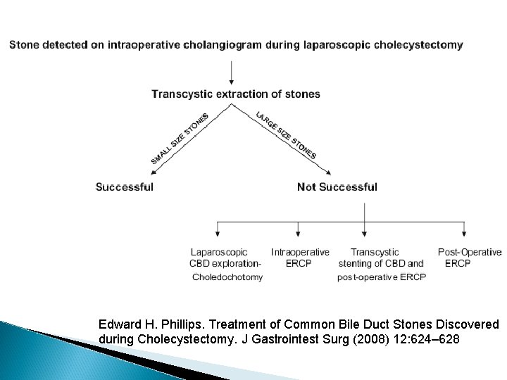 Edward H. Phillips. Treatment of Common Bile Duct Stones Discovered during Cholecystectomy. J Gastrointest