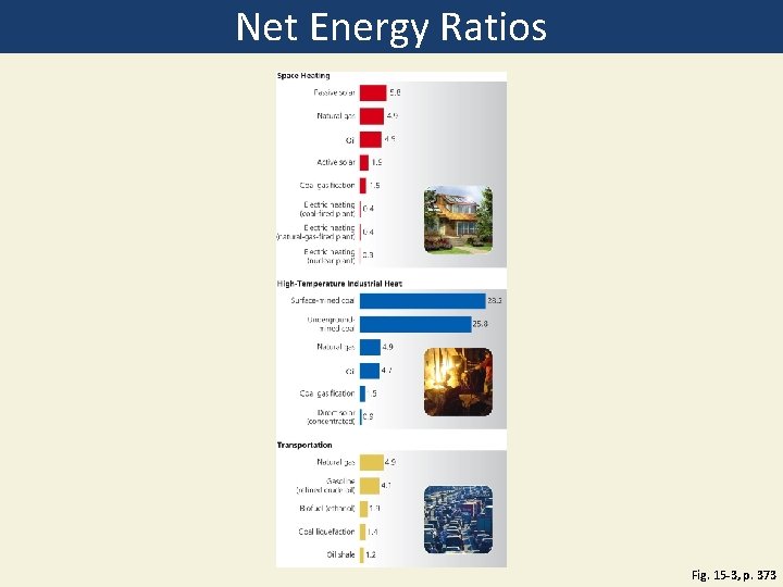 Net Energy Ratios Fig. 15 -3, p. 373 