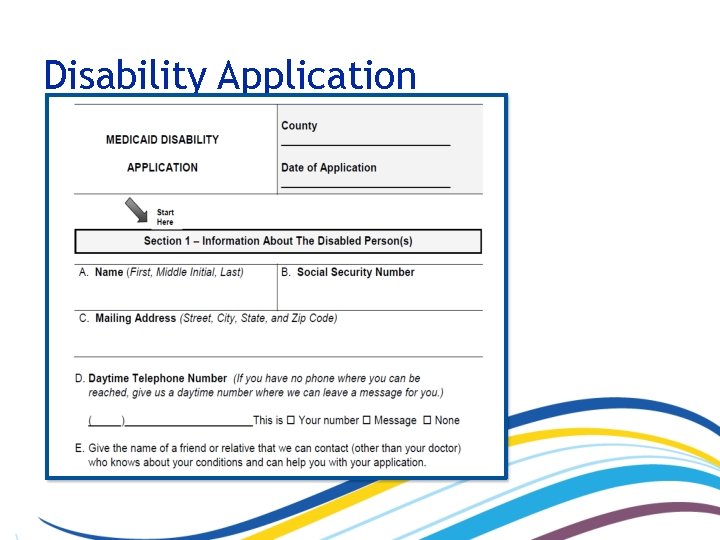 Disability Application 