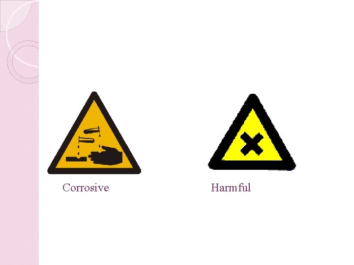 Corrosive Harmful 