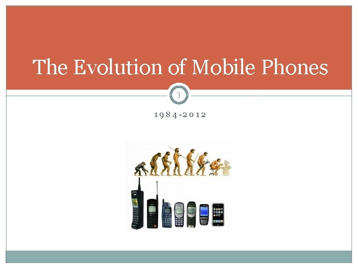 The Evolution of Mobile Phones 3 1984 -2012 