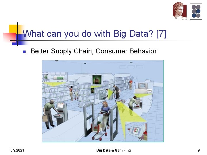 What can you do with Big Data? [7] n 6/9/2021 Better Supply Chain, Consumer