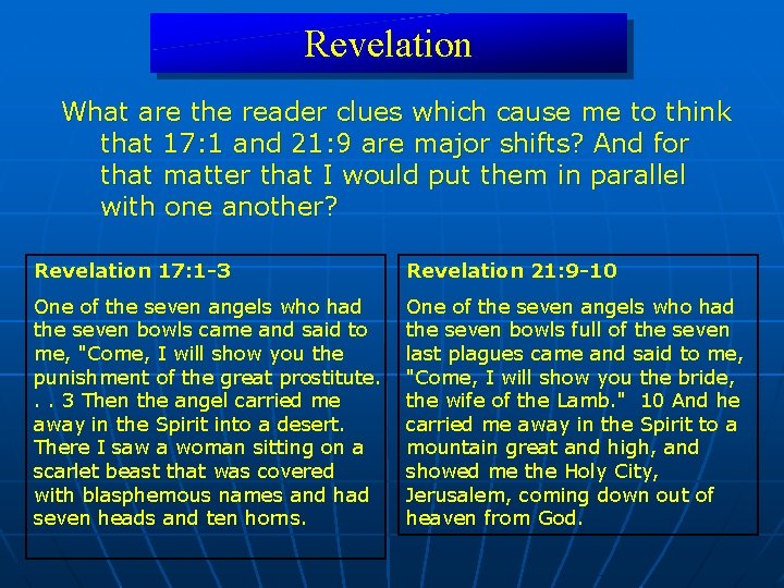 Revelation What are the reader clues which cause me to think that 17: 1