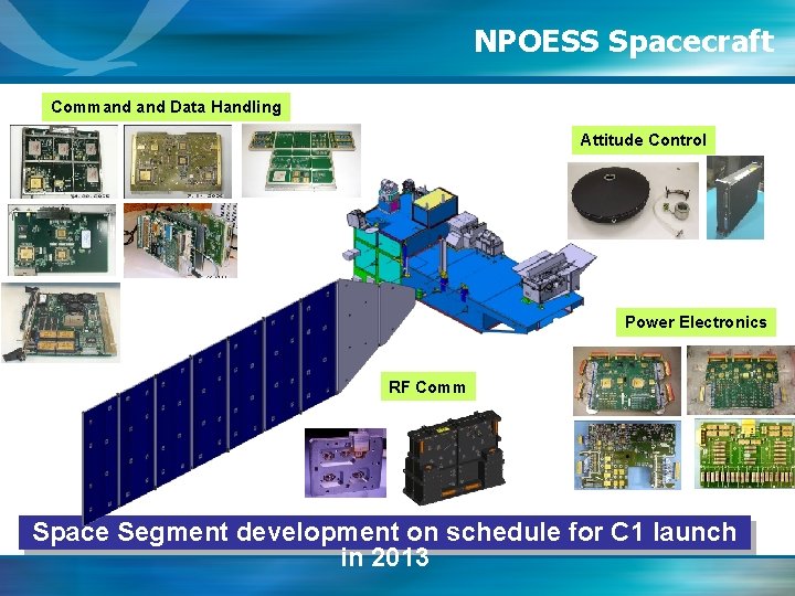 NPOESS Spacecraft Command Data Handling Attitude Control Power Electronics RF Comm Space Segment development