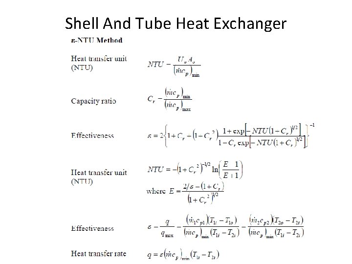 Shell And Tube Heat Exchanger Presentation on Heat Exchangers 