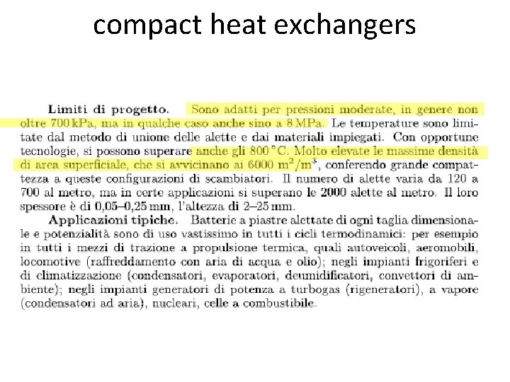 compact heat exchangers 