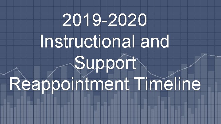 2019 -2020 Instructional and Support Reappointment Timeline 
