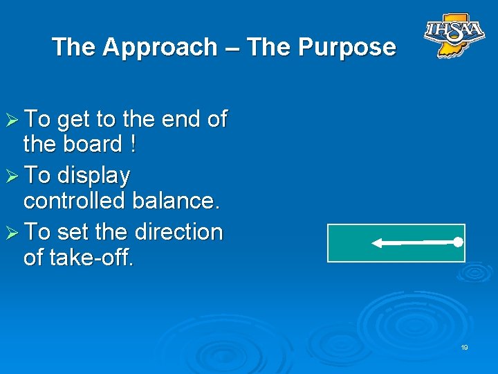 The Approach – The Purpose Ø To get to the end of the board