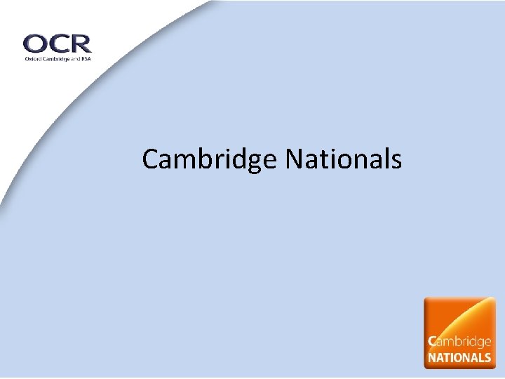 Cambridge Nationals 