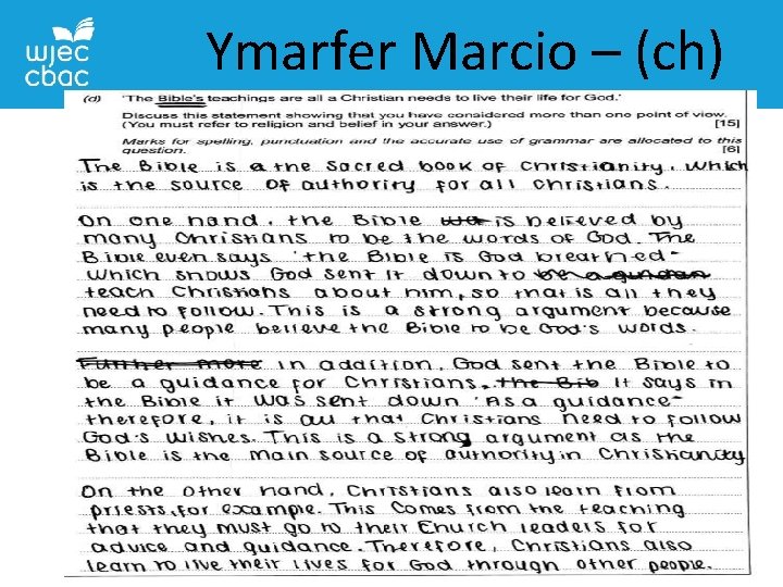 Ymarfer Marcio – (ch) 