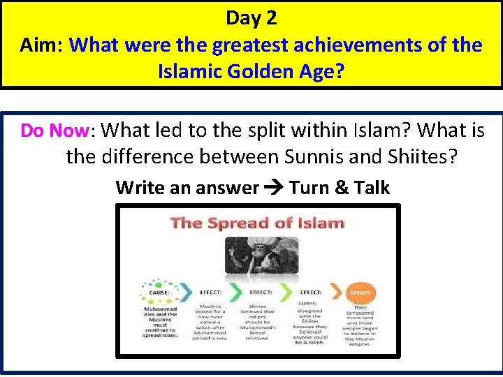 Day 2 Aim: What were the greatest achievements of the Islamic Golden Age? Do