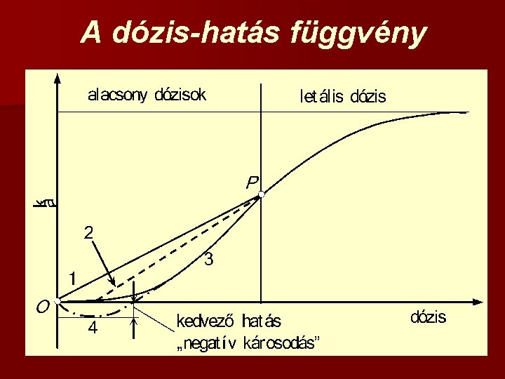 A dózis-hatás függvény 