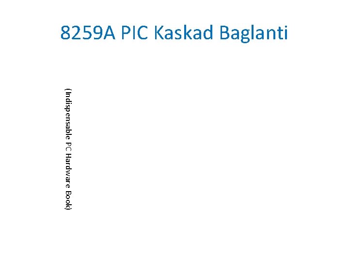 8259 A PIC Kaskad Baglanti (Indispensable PC Hardware Book) 