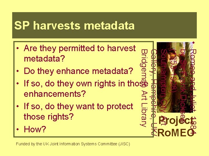 SP harvests metadata • Romeo and Juliet, 1884 by Sir Frank Dicksee (1853 -1928)