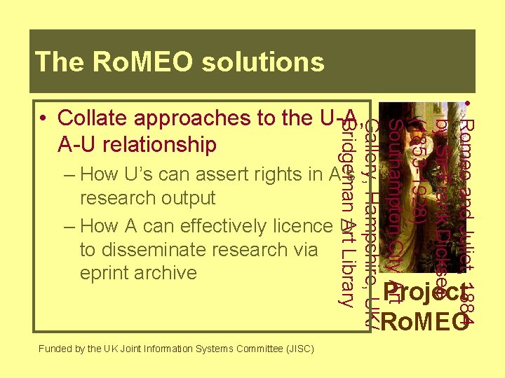 The Ro. MEO solutions • Romeo and Juliet, 1884 by Sir Frank Dicksee (1853