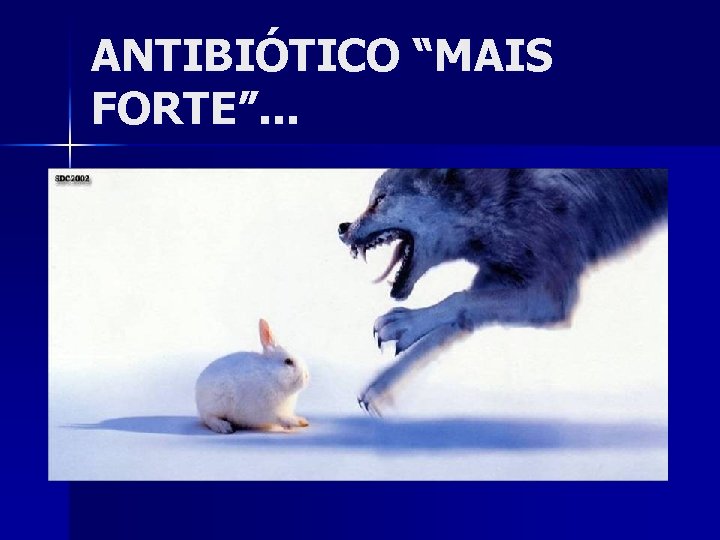 ANTIBIÓTICO “MAIS FORTE”. . . 