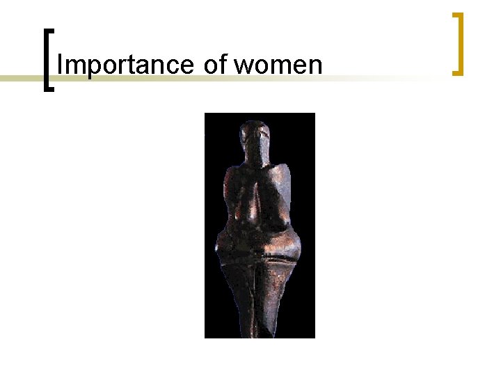 Importance of women 