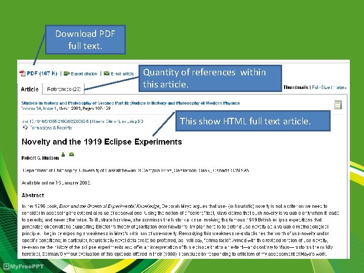 Download PDF full text. Quantity of references within this article. This show HTML full