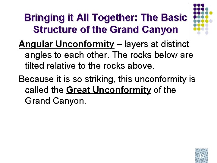 Bringing it All Together: The Basic Structure of the Grand Canyon Angular Unconformity –
