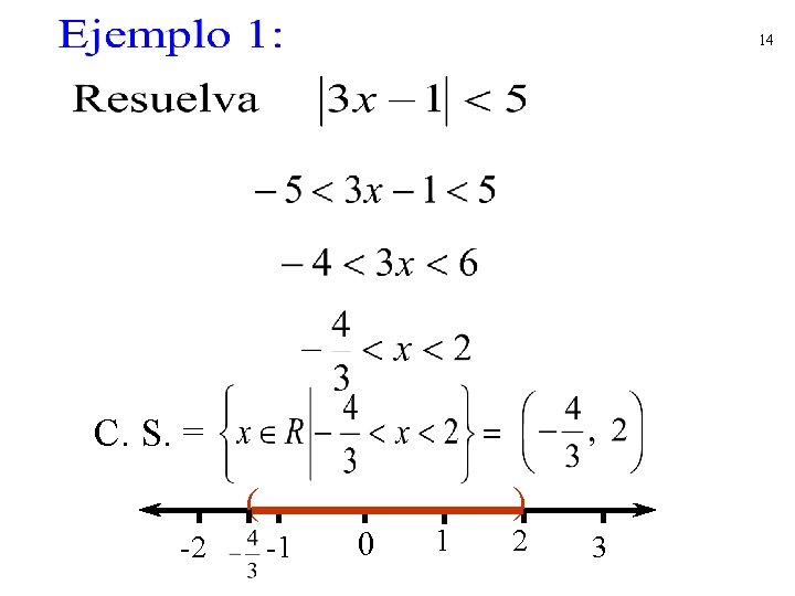 14 C. S. = ) ( -2 -1 0 1 2 3 