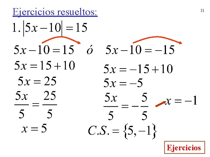 Ejercicios resueltos: 31 Ejercicios 