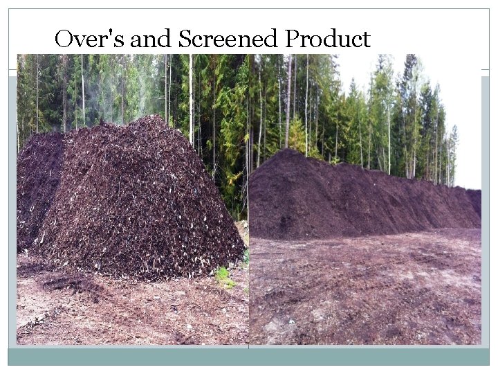 Over's and Screened Product 