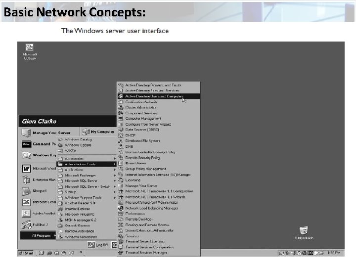 Basic Network Concepts: 