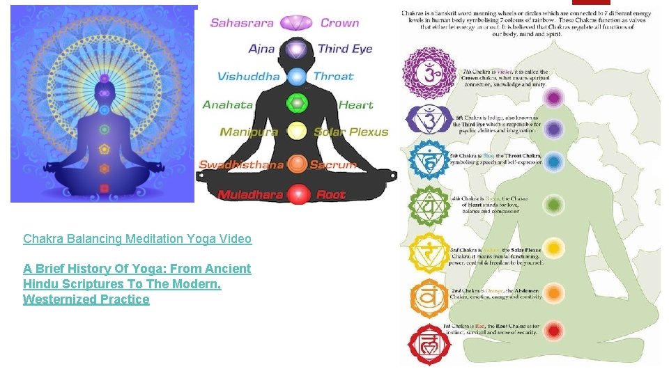 Chakra Balancing Meditation Yoga Video A Brief History Of Yoga: From Ancient Hindu Scriptures